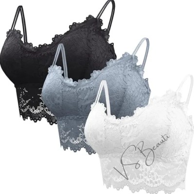 VS Beauti Women Stick-on Lightly Padded Bra(Black, White, Grey)