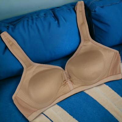 Brafee Women Full Coverage Non Padded Bra(Gold)