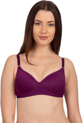KOMLI Lightly Padded Full Coverage Women Full Coverage Lightly Padded Bra(Purple)