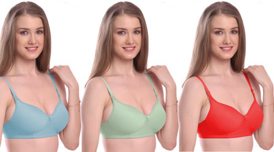 Fabitude Self Design Women Everyday Lightly Padded Bra(Multicolor)