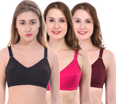 Layeba Women Full Coverage Non Padded Bra(Multicolor)