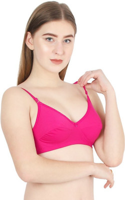 Minahil Textiles Women Push-up Non Padded Bra(Pink)