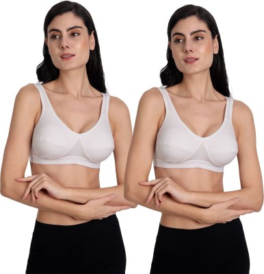 Aimly Women Sports Non Padded Bra(White)