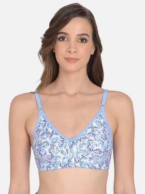 mod & Shy Women T-Shirt Non Padded Bra(Blue)