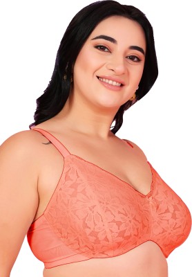 Curvy Love Soft Lace Women Balconette Non Padded Bra(Beige)