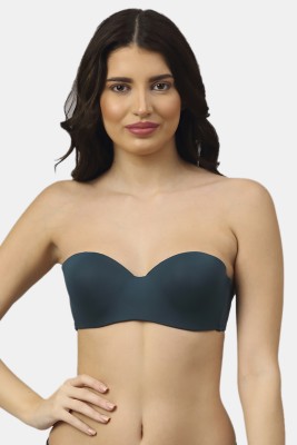 PrettyCat PrettyCat wired strapless tshirt bra Women Balconette Lightly Padded Bra(Green)