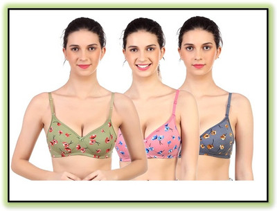ORENZEE INNER Women Push-up Lightly Padded Bra(Pink)