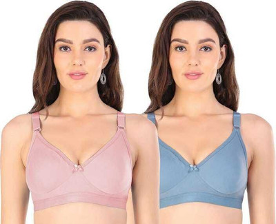 GelxmoNet Women T-Shirt Lightly Padded Bra (Multicolor) Women Full Coverage Non Padded Bra(Multicolor)