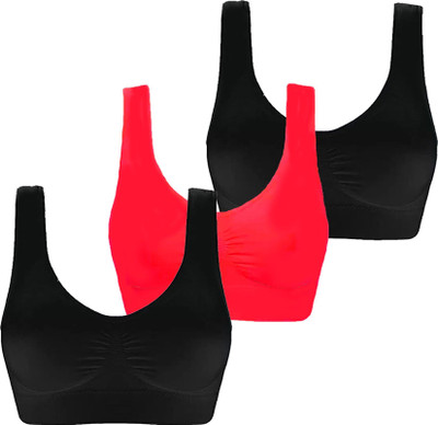 Havenhues Women Sports Non Padded Bra(Multicolor)