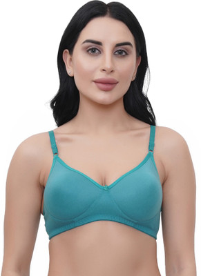 STOGBULL Best Quality Pushup Padded Bra for Girls and Women Women Full Coverage Heavily Padded Bra(Light Green)