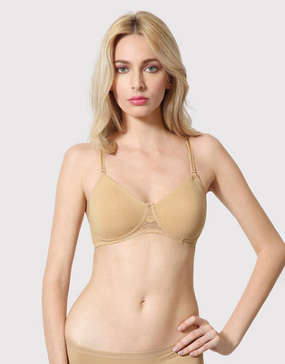 VAN HEUSEN Antibacterial And Non Padded 16 Hours Of Comfort Women Full Coverage Non Padded Bra(Beige)