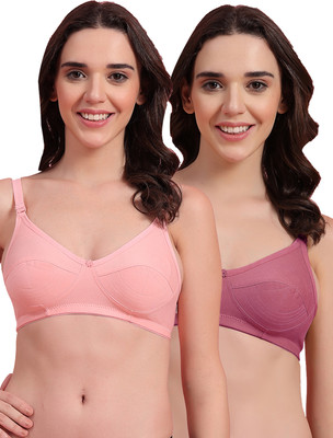 Shyam Sons FLAIR Mistify Women Everyday Non Padded Bra(Orange, Purple)