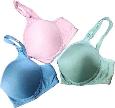 HARI KRUSHNA FASHION Women Push-up Lightly Padded Bra(Multicolor)