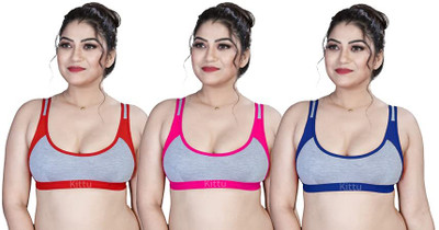 clickscart fashion Women Full Coverage Non Padded Bra(Multicolor)