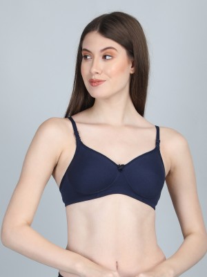 FiveFlag Women T-Shirt Lightly Padded Bra(Dark Blue)