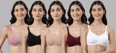 Dollar Missy Wire-Free Panelled Support Everyday Women Everyday Non Padded Bra(Multicolor)