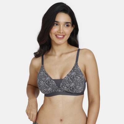 ZIVAME Women T-Shirt Lightly Padded Bra(Grey)