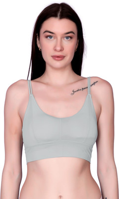 DYZINSTORE Women Full Coverage Lightly Padded Bra(Grey)