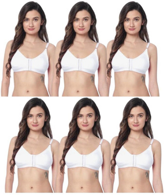 Manya Enterprise Women Full Coverage Non Padded Bra(White)