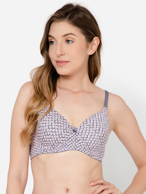Clovia Women T-Shirt Lightly Padded Bra(Grey)