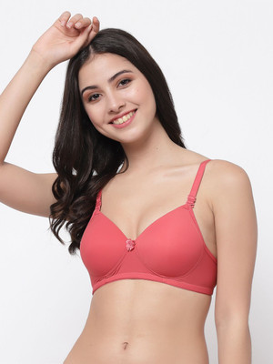 COLLEGE GIRL CGPAD1218 Women Everyday Lightly Padded Bra(Red)
