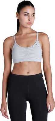 PUMA LOW IMPACT STUDIO Women Sports Lightly Padded Bra(Grey)