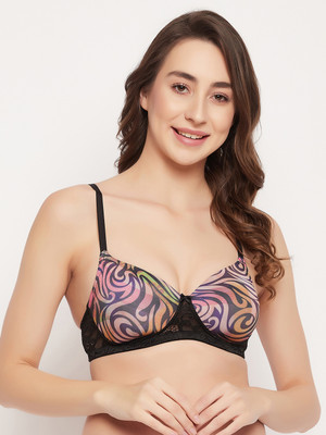 Clovia Women T-Shirt Lightly Padded Bra(Black)