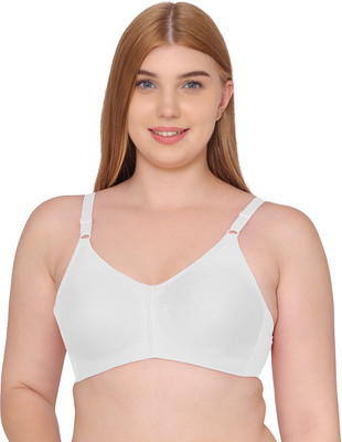 SOUMINIE Souminie Lycra Seamless Women Minimizer Non Padded Bra(White)