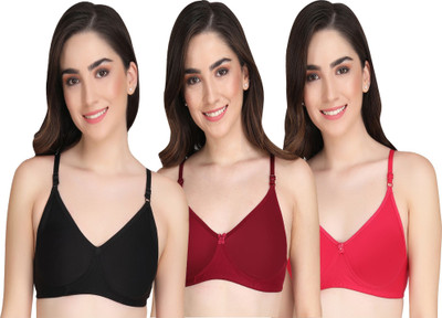 Liigne Liigne Women Everyday Padded Bra (Pack of 3) Women Everyday Lightly Padded Bra(Multicolor)