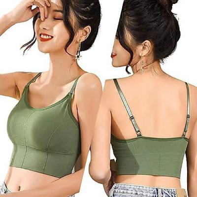 Payal Creation Women Full Coverage Lightly Padded Bra(Light Green)