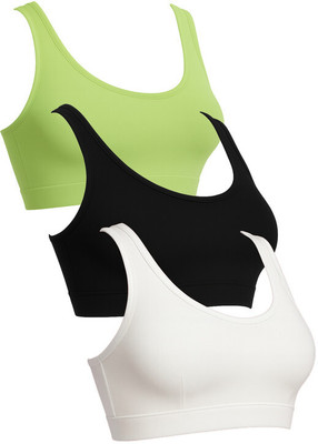 Albikr Stylish Albikr D2BL-WH-GR-30 Women Push-up Non Padded Bra(White)