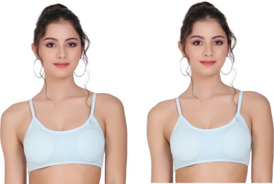 Lilomaa Women Everyday Padded Bra Pack Of 2 Women Full Coverage Lightly Padded Bra(Light Blue)