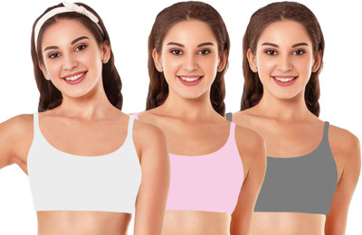 BRAAFEE Girls Training/Beginners Non Padded Bra(Multicolor)