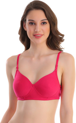 POOJA RAGENEE Padded Bra Women Full Coverage Lightly Padded Bra(Orange)