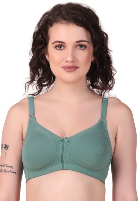 Hothy Women T-Shirt Non Padded Bra(Green)