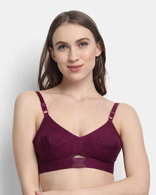 V Star QUEEN U BACK Women Full Coverage Non Padded Bra(Maroon)