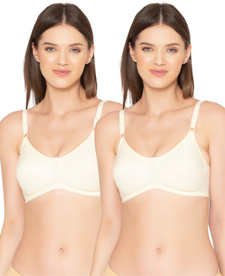 Groversons Paris Beauty Women Full Coverage Non Padded Bra(Beige)