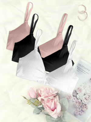 REVAFAB Women Push-up Lightly Padded Bra(Multicolor)