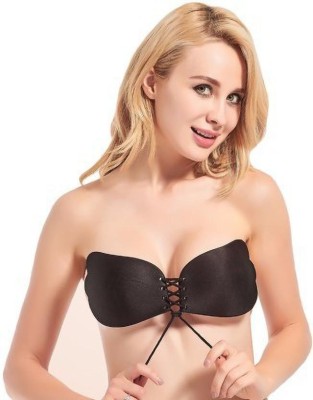 EYESOFPANTHER Women Stick-on Lightly Padded Bra(Black)