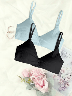 REVAFAB Women Push-up Lightly Padded Bra(Multicolor)
