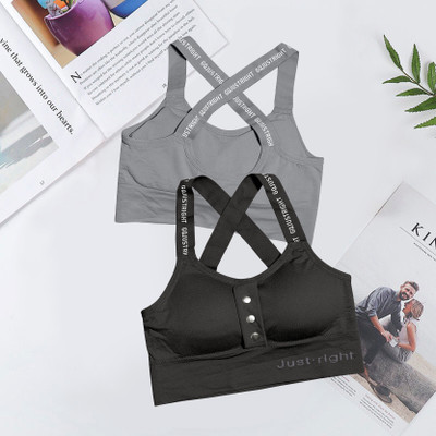 Comfy Secret Women Everyday Lightly Padded Bra(Grey)