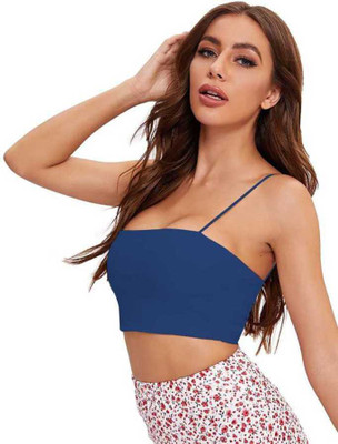 BACIONE 8881 MODEL BRA Women Bandeau/Tube Lightly Padded Bra(Light Blue)