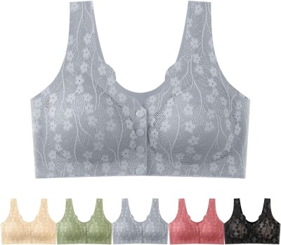 Trishazy Women Full Coverage Lightly Padded Bra(Grey)