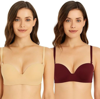 Hpa Women Push-up Heavily Padded Bra(Multicolor)