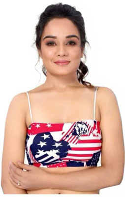 Raysx Women Bandeau/Tube Lightly Padded Bra(Red, Blue)