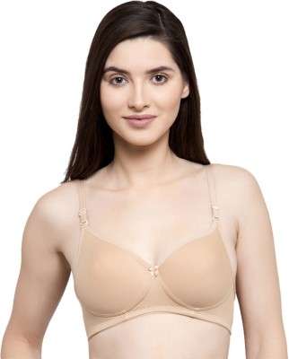 Groversons Paris Beauty Women Everyday Heavily Padded Bra(Beige)