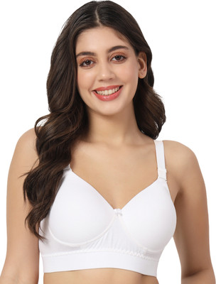 Effectinn Women Everyday Lightly Padded Bra(White)