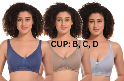 ESOROUCHA Ashima Women Full Coverage Non Padded Bra(Multicolor)