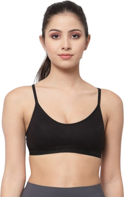deevaz Women Sports Non Padded Bra(Black)