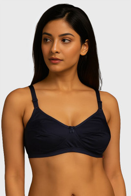 HERBLOURE Eglow Women Everyday Non Padded Bra(Dark Blue)